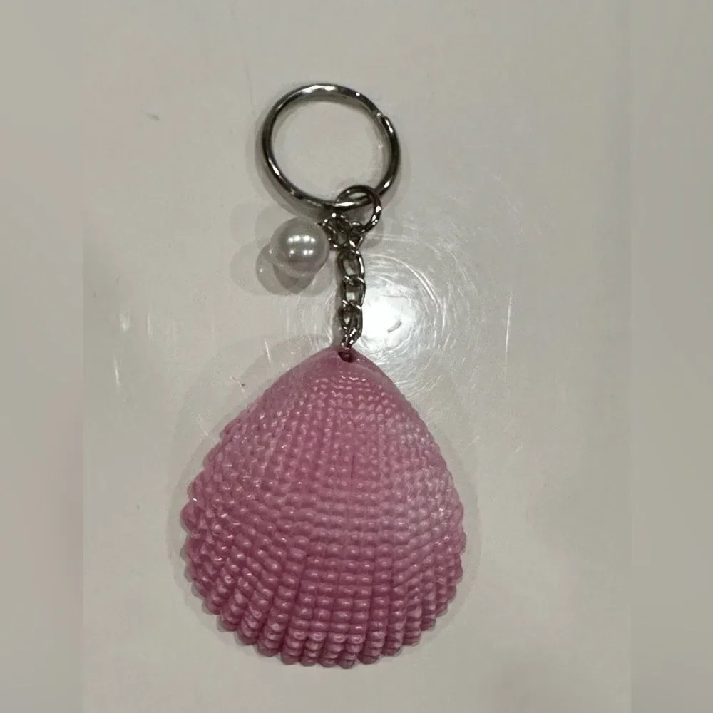 Pink Shell keychain